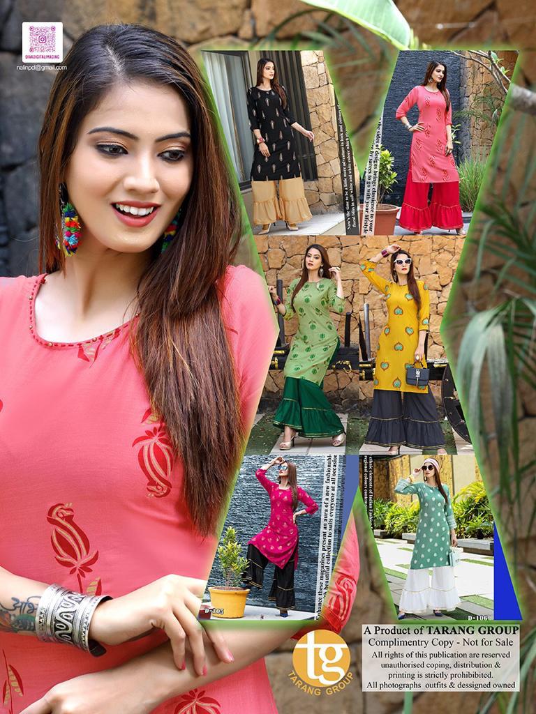 Rang Tarang Natasha Latest Fancy Designer  Festival Wear Classy Kurti With Bottom